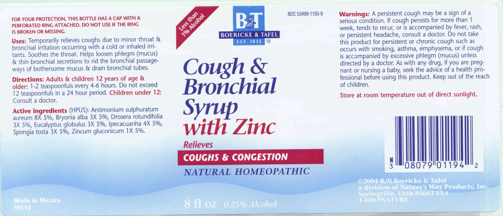 Cough and Bronchial with Zinc